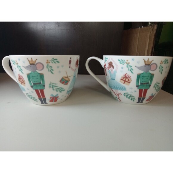2 Portobello By Design Coffee Soup Mug Christmas Nutcracker Ballerina Gifts Drum - Picture 3 of 8